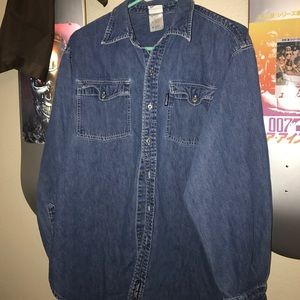 Vintage unisex Looney Tunes denim shirt